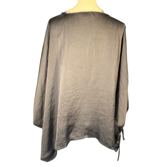 MICHAEL Michael Kors black oversized blouse size large - Picture 5 of 8